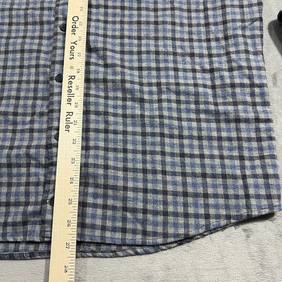 Johnnie O Hangin Out Button Down Plaid Flannel Shirt XL Buffalo Check Thick Soft - Picture 6 of 10
